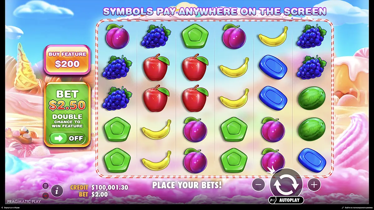 Speel de Sweet Bonanza-gokkast bij Bof Casino